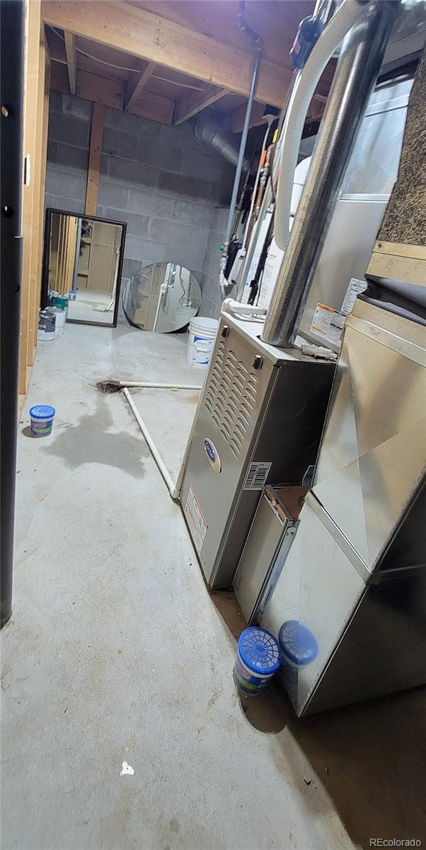 315 W 5th St, Julesburg, CO 80737 - interior space with concrete block wall
