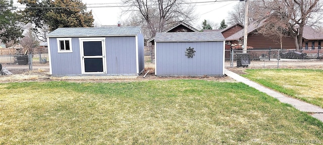 315 W 5th St, Julesburg, CO 80737 - view of shed featuring a fenced backyard