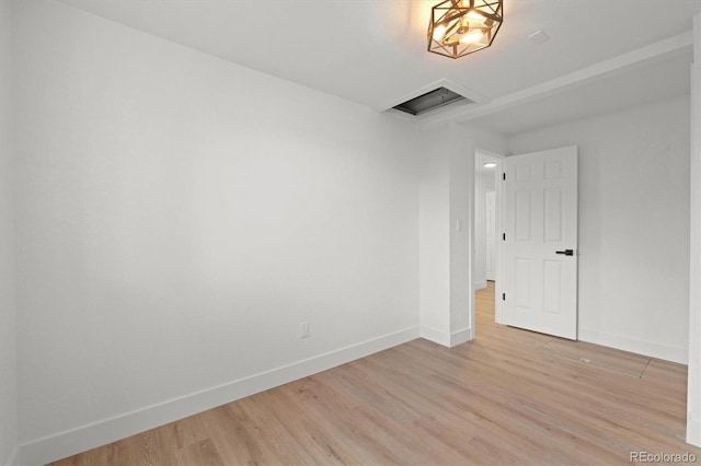 3025 Ivanhoe St, Denver, CO 80207 - empty room featuring light wood-style flooring and baseboards