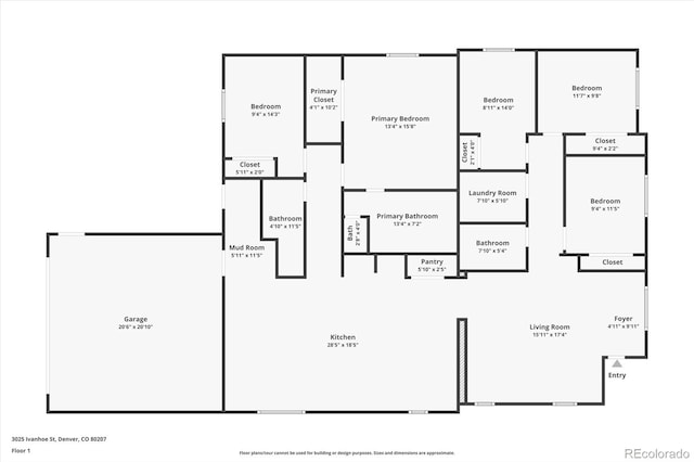 3025 Ivanhoe St, Denver, CO 80207 - view of room layout