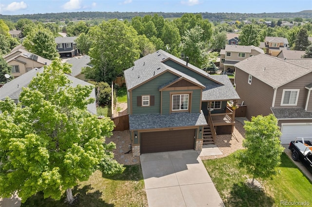 9698 Queenscliffe Dr, Highlands Ranch, CO 80130 - aerial perspective of suburban area