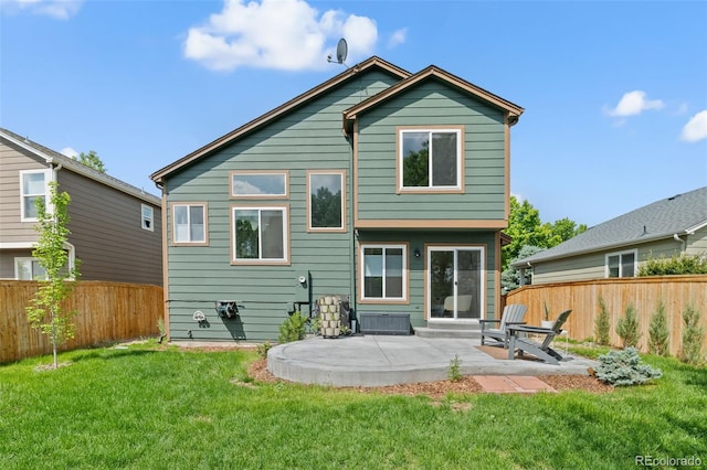 9698 Queenscliffe Dr, Highlands Ranch, CO 80130 - rear view of property featuring a patio