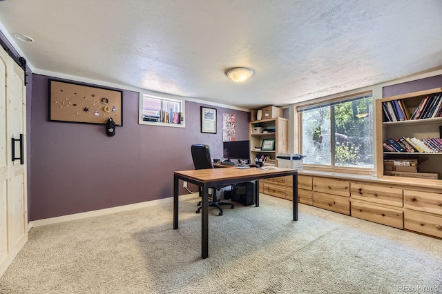 540 Ithaca Dr, Boulder, CO 80305 - office area featuring carpet and a textured ceiling