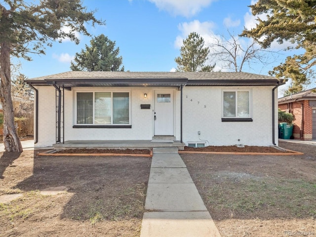view of front of home