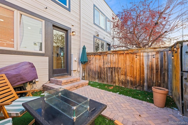 2801 W 23rd Ave, Denver, CO 80211 - view of patio / terrace featuring fence and entry steps