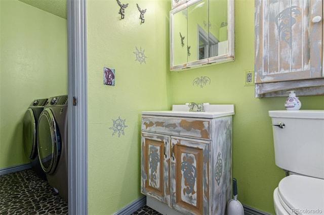 9400 W Burgundy Ave, Littleton, CO 80123 - half bath featuring independent washer and dryer and vanity