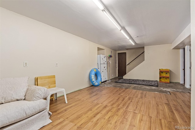 9400 W Burgundy Ave, Littleton, CO 80123 - sitting room featuring wood finished floors and stairway