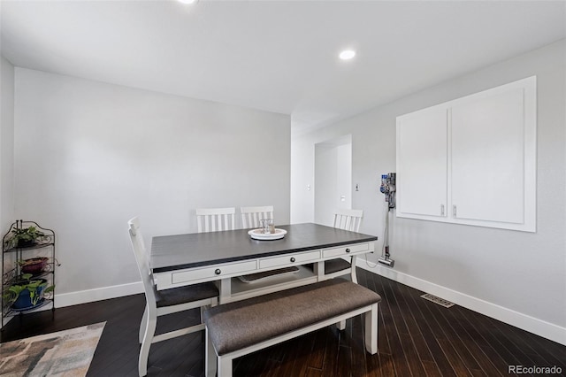 15528 Nancy Ave, Fort Lupton, CO 80621 - dining room with dark wood-style floors and recessed lighting