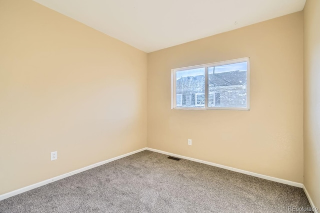 view of carpeted empty room