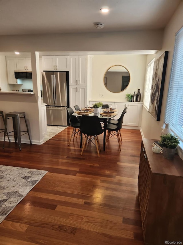7700 W Glasgow Pl Unit 1A, Littleton, CO 80128 - dining space featuring recessed lighting and wood finished floors