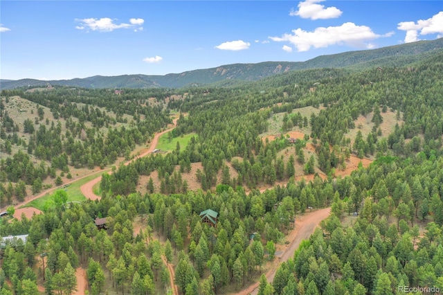 2255 Spruce Rd, Woodland Park, CO 80863 - bird's eye view of a forest and a mountainous background