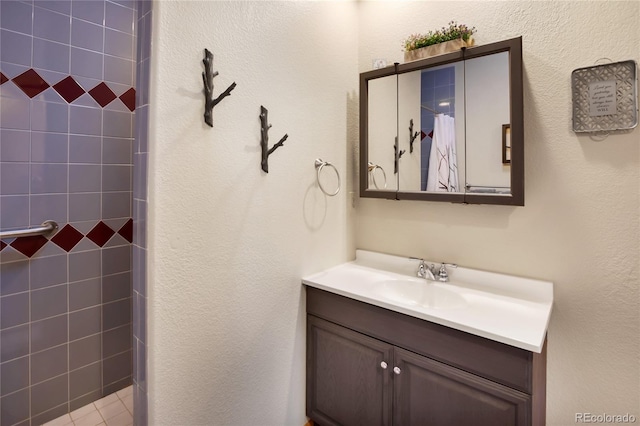 2255 Spruce Rd, Woodland Park, CO 80863 - full bath with vanity and a tile shower