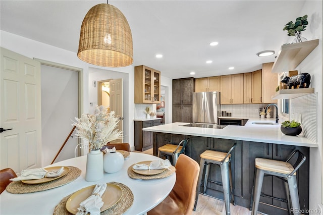 10016 Teton Ct, Lone Tree, CO 80124 - dining room featuring recessed lighting and light wood-style flooring