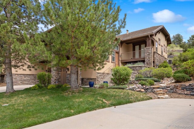 4364 Chateau Ridge Ln, Castle Rock, CO 80108 - view of property with stairway