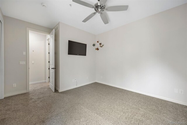 4364 Chateau Ridge Ln, Castle Rock, CO 80108 - carpeted spare room featuring ceiling fan and a smoke detector