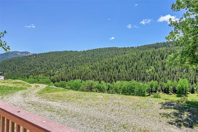 153 Gold Run Trl, Idaho Springs, CO 80452 - view of mountain background featuring a heavily wooded area
