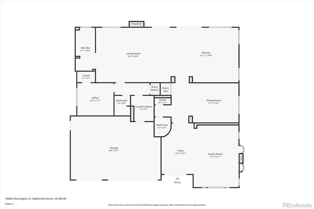 10085 Charissglen Ct, Highlands Ranch, CO 80126 - view of property floor plan