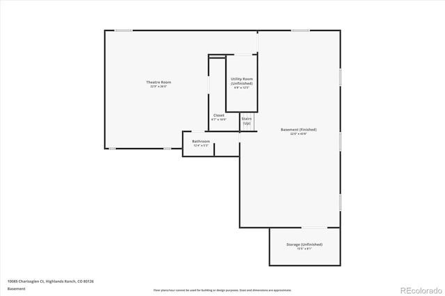 10085 Charissglen Ct, Highlands Ranch, CO 80126 - view of floor plan / room layout