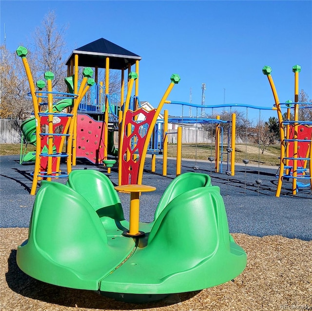 view of jungle gym