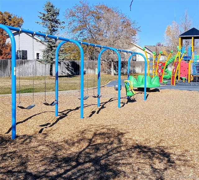 view of jungle gym