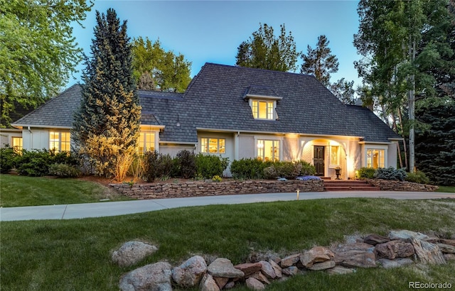 1512 Cottonwood Ln, Greenwood Village, CO 80121 - view of front of home with a front yard and stucco siding