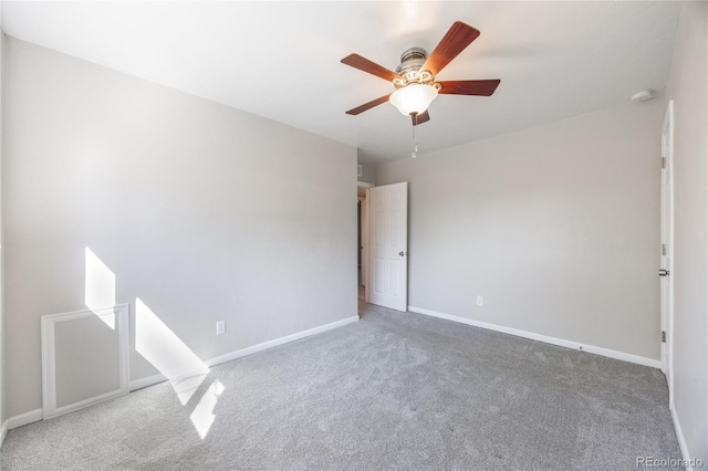 1560 Pueblo Ct, Thornton, CO 80229 - carpeted empty room with ceiling fan, baseboards, and a smoke detector