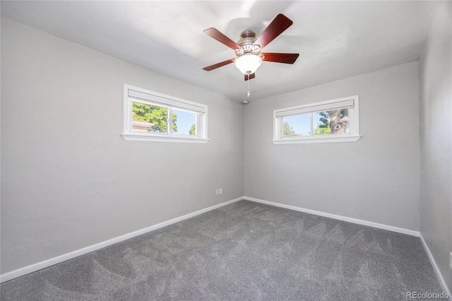 1560 Pueblo Ct, Thornton, CO 80229 - carpeted empty room with healthy amount of natural light, baseboards, and a ceiling fan