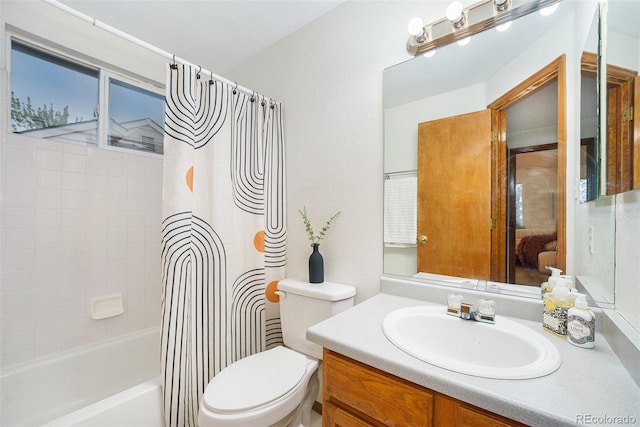 13504 Pecos St, Westminster, CO 80234 - bathroom featuring vanity and shower / bath combo with shower curtain