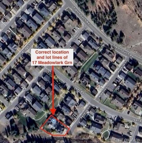 17 Meadow Lark Grn, Breckenridge, CO 80424 - aerial overview of property's location