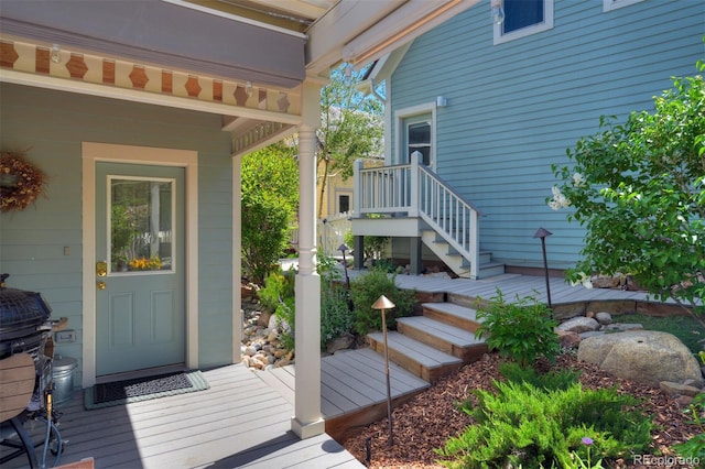 17 Meadow Lark Grn, Breckenridge, CO 80424 - entrance to property featuring a deck