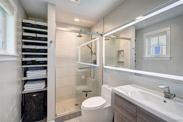 17 Meadow Lark Grn, Breckenridge, CO 80424 - bathroom with vanity and a stall shower