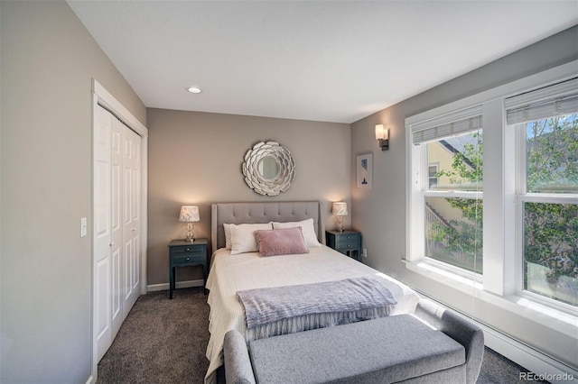 17 Meadow Lark Grn, Breckenridge, CO 80424 - bedroom with carpet flooring, a closet, and recessed lighting