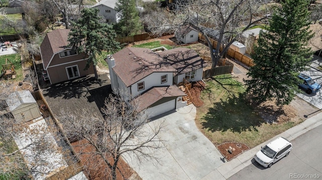 8170 S Marshall Ct, Littleton, CO 80128 - drone / aerial view with a residential view