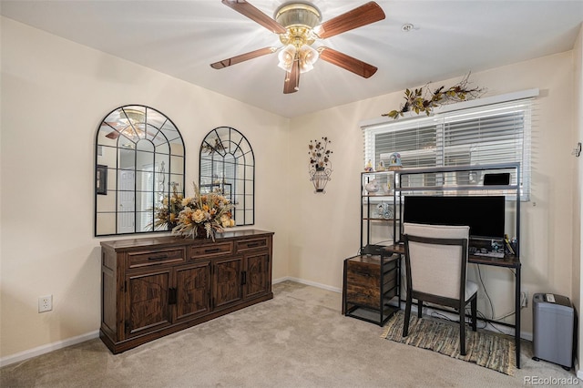 2900 Purcell St Unit 6, Brighton, CO 80601 - office featuring carpet and ceiling fan