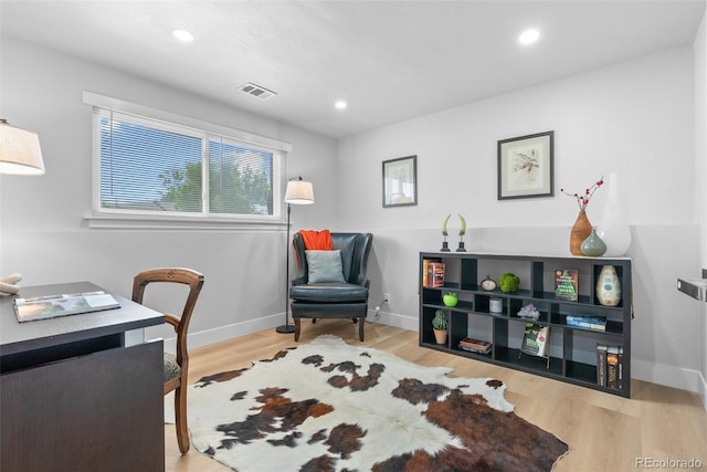 8333 Depew Way, Arvada, CO 80003 - office area featuring wood finished floors, baseboards, and recessed lighting