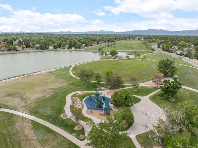 8333 Depew Way, Arvada, CO 80003 - drone / aerial view of a water and mountain view