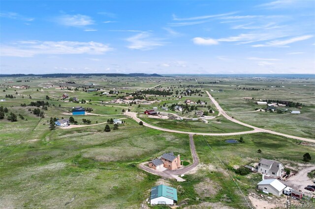 15580 Rigge Ct, Elbert, CO 80106 - aerial overview of property's location featuring rural landscape