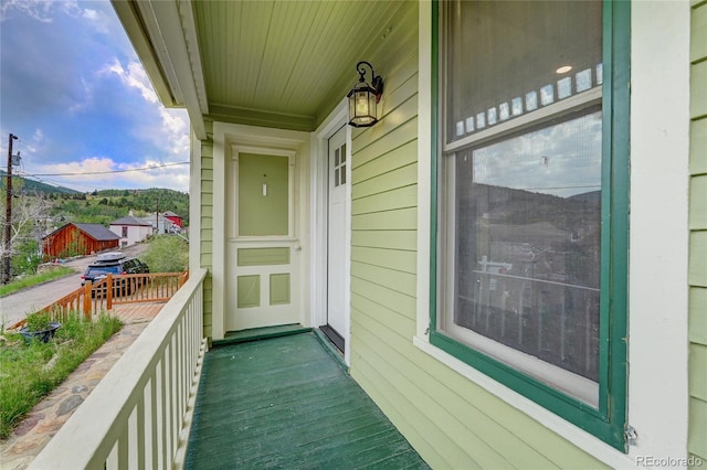 balcony with a porch