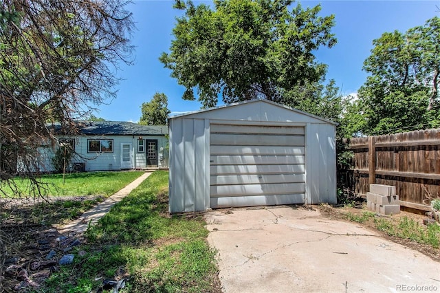 1170 Kingston St, Aurora, CO 80010 - view of outbuilding with concrete driveway