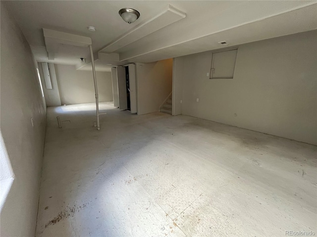 20558 E Grand Ln, Aurora, CO 80015 - finished below grade area featuring stairway