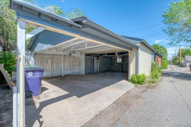 2684 S Logan St, Denver, CO 80210 - view of parking / parking lot with a garage