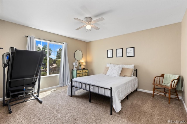 139 N Prairie Falcon Pkwy, Brighton, CO 80601 - carpeted bedroom featuring baseboards and ceiling fan