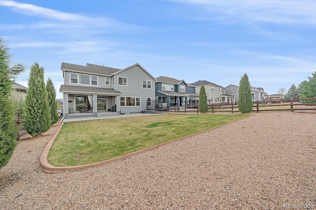 14589 Hagus Pl, Parker, CO 80134 - rear view of property with a patio area, a shingled roof, and a residential view