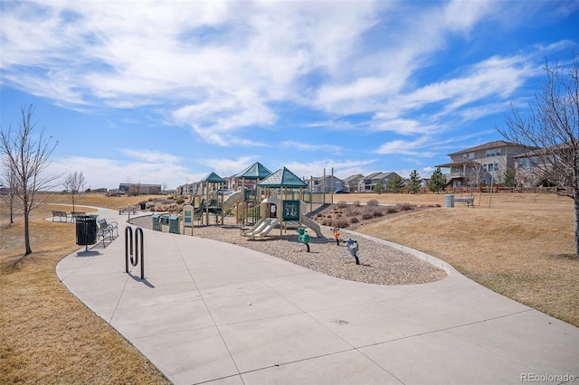 view of communal playground