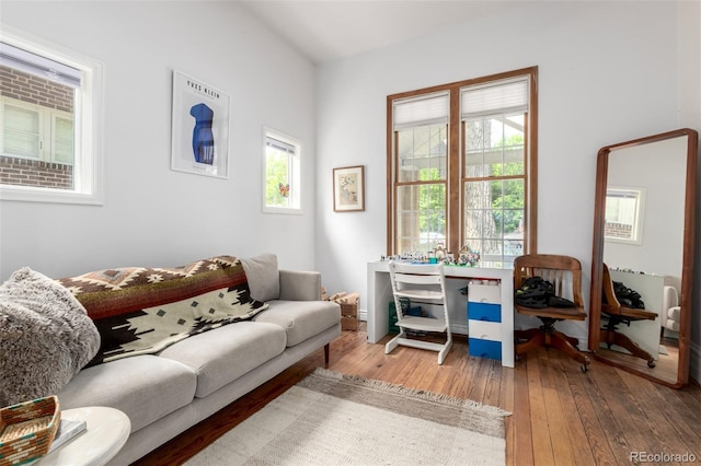 1776 S Logan St, Denver, CO 80210 - living room with hardwood / wood-style flooring