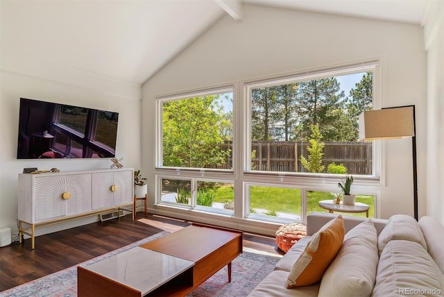 6488 S Heritage Pl E, Centennial, CO 80111 - living area featuring wood finished floors and healthy amount of natural light