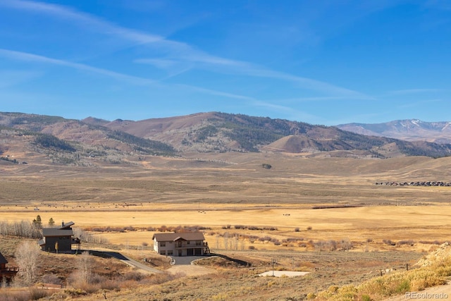 mountain view with a rural view