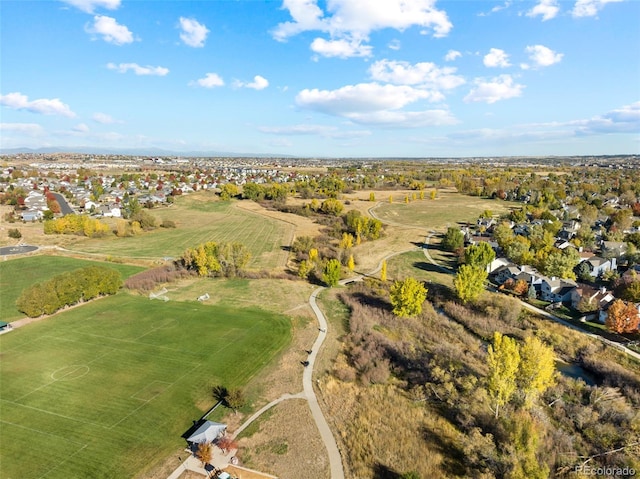 drone / aerial view featuring a rural view