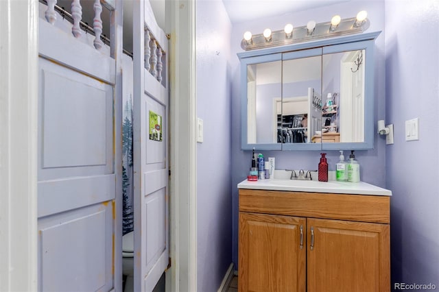 bathroom with vanity