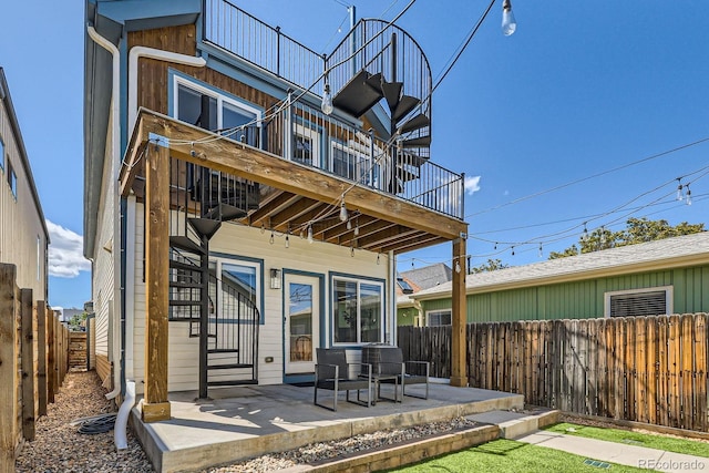 3640 Lipan St, Denver, CO 80211 - back of house featuring a patio area and a fenced backyard